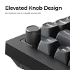 Mechaninė klaviatūra Keychron V1 Ultra 8K — 75% formata, QWERTY, Bluetooth, RGB, Juoda