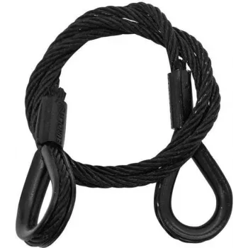 Plieninis trosas EUROLITE 5801049B 600x3 mm juodas su kilpiniu antgaliu