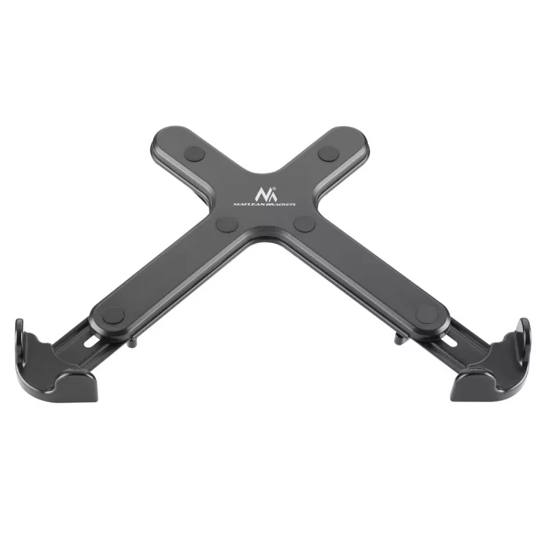 Nešiojamojo kompiuterio stovas MACLEAN MC-836 – reguliuojamas aukštis, ergonomiškas dizainas, juodas, horizontaliam naudojimui (58,5×236×320 mm)