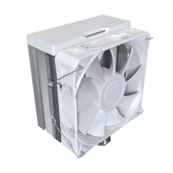 Oro aušintuvas CPU Montech NX400, 2x120 mm ventiliatoriai, baltas, 156×74×120 mm, TDP 270 W