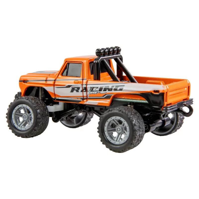 Nuotoliniu valdymu monster truck Amewi DieCast 1:64 RTR Oranžinis, liejto korpuso, paruoštas važiuoti