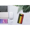 Dėklas iš medžio ir polikarbonato Samsung Galaxy S10 – reggae juoda apsauginė danga
