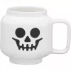 LEGO Kaffeetasse SKELETON, 255 ml, weiß, im Karton aus Keramik, in Form des LEGO Minifiguren-Kopfes, - 1 Stück