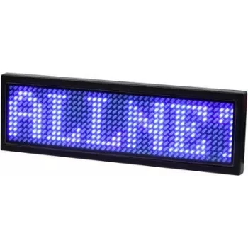 ALLNET elektroninė vardinė lentelė programuojama Serial - Mėlyna