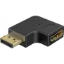 Goobay DisplayPort kampinis adapteris 90° kairėn juodas (77132)
