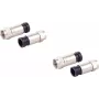 Koaksialinių F tipo kompresinių jungčių rinkinys ShiverPeaks 85029-A-SET2 7 mm kabeliams, 2 vnt.