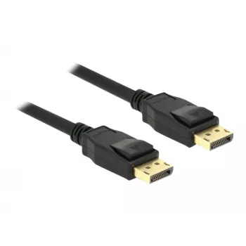 DeLOCK DisplayPort kabelis – DisplayPort (kištukas) į DisplayPort (kištukas) – 1,5 m – 4K palaikymas – juodas (85508)