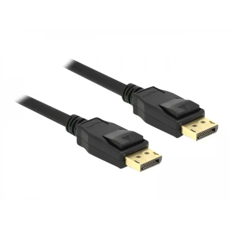 DeLOCK DisplayPort kabelis – DisplayPort (kištukas) į DisplayPort (kištukas) – 1,5 m – 4K palaikymas – juodas (85508)
