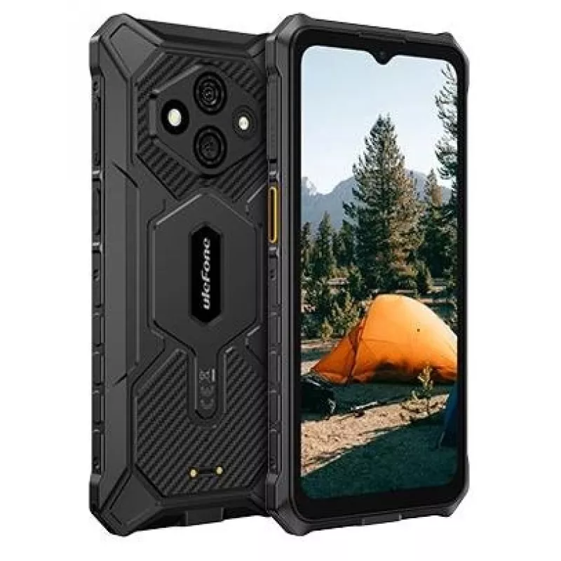 Atsparus išmanusis telefonas UleFone RugKing 3 Pro – 6,56 colio (16,7 cm) HD+, Unisoc T7250 1,6 GHz, 8 GB RAM, 128 GB, 48 MP dviguba, 5700 mAh, Dual SIM, USB-C, Juodas
