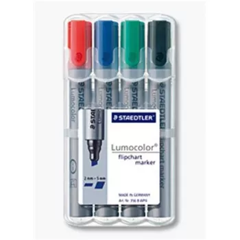 Markeris Staedtler 356 B WP4 4 vnt. Juoda Mėlyna Žalia Raudona