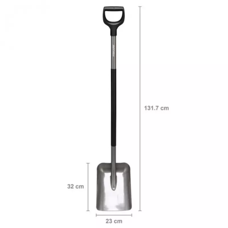 Kastuvas Fiskars Ergonomic FS.S. 1025376 pilkas – ergonomiškas sodo kastuvas, Fiskars 1070058