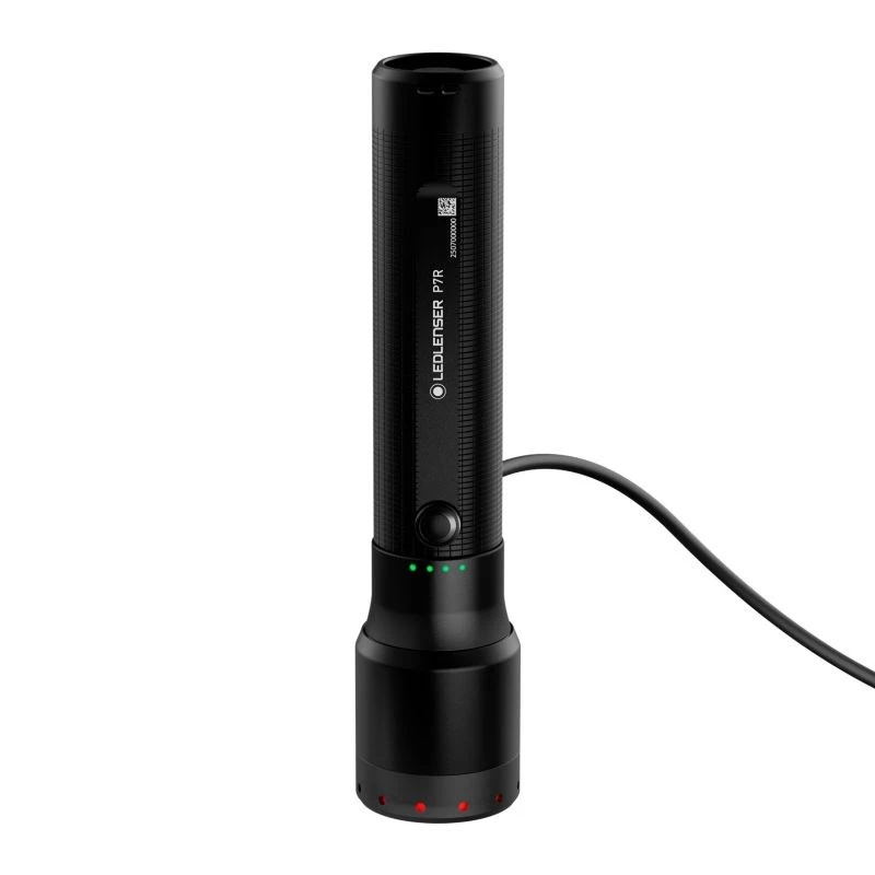 Rankinis žibintuvėlis Ledlenser P7R Juodas įkraunamas LED 1000 liumenų, 3,7 V 21700, IP68, 159 mm, 360 g