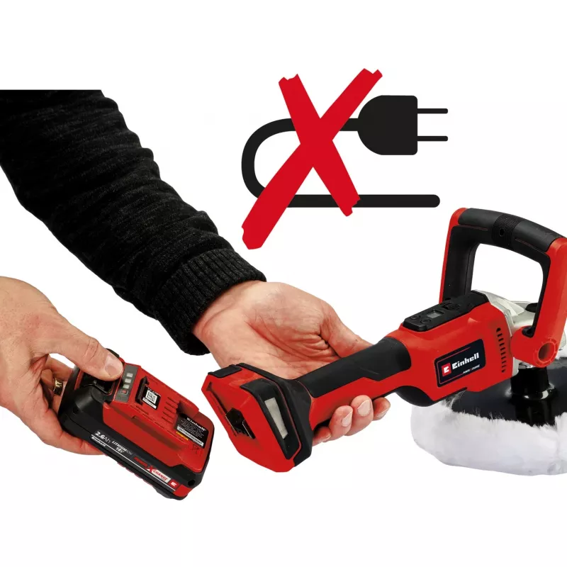 Einhell Power X-Change CE-CP 18/180 Li E-Solo 2093320 Belaidis poliruotojas-šlifuoklis 500-3000 aps./min 180 mm