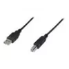 Digitus ASSMANN USB laidas - USB A (4 kontaktų, vyriškas) - USB B (4 kontaktų, vyriškas) - 50 cm (USB 2.0) - Juodas (AK-300105-005-S)