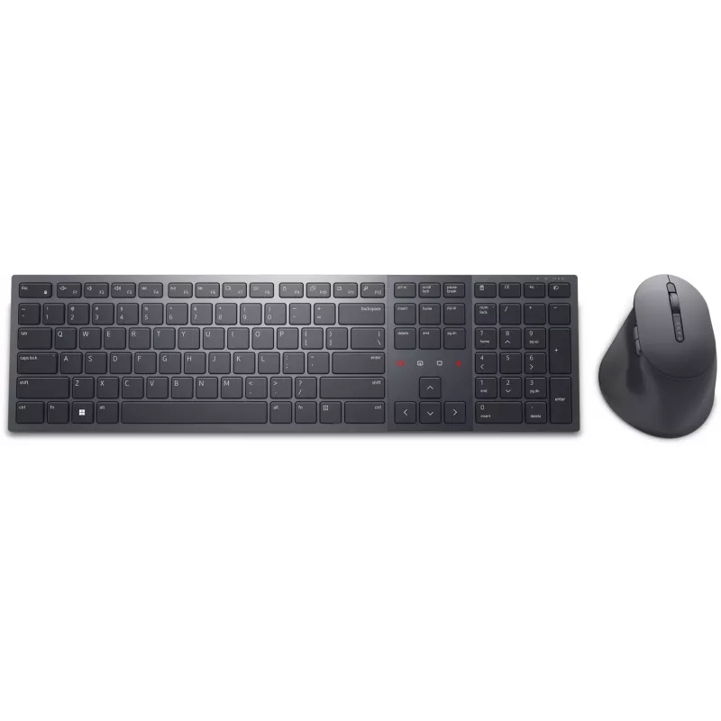 Dell Premier Collaboration Keyboard and Mouse KM900 – belaidis klaviatūros ir pelės rinkinys (LT, grafitas, USB-A)