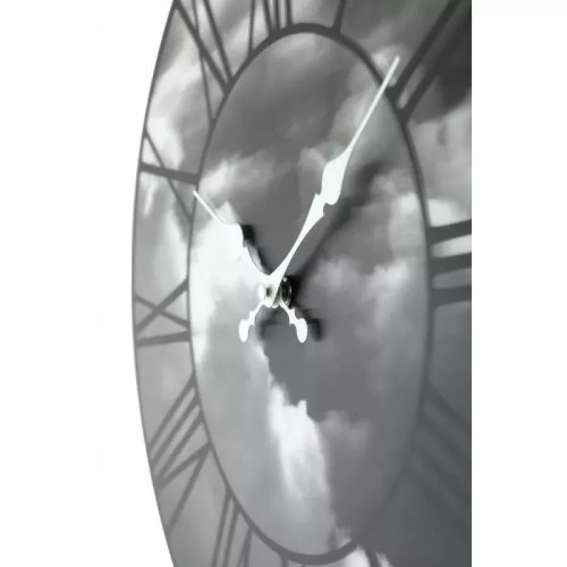 NeXtime klok 3037 Clouds, Ø39 cm, sieninis, juodas
