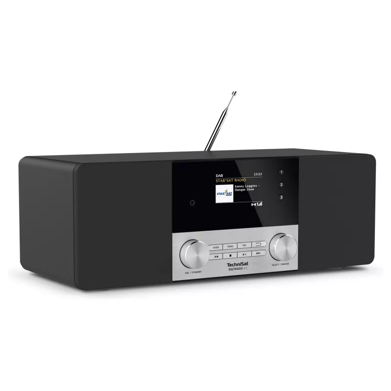 Radijo imtuvas TechniSat DigitRadio 4 C sidabrinis juodas
