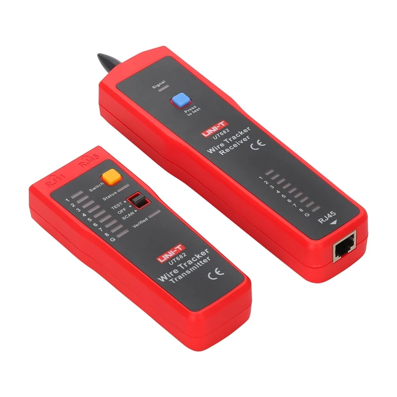Kabelių porų detektorius su RJ-45 testeriu UT-682