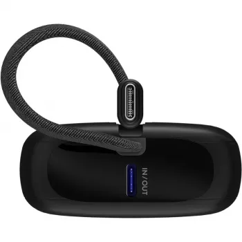 Nešiojamas powerbankas Goobay 10 000 mAh su integruotu USB-C laidu – 20W kompaktiškas kelioninis (76251)