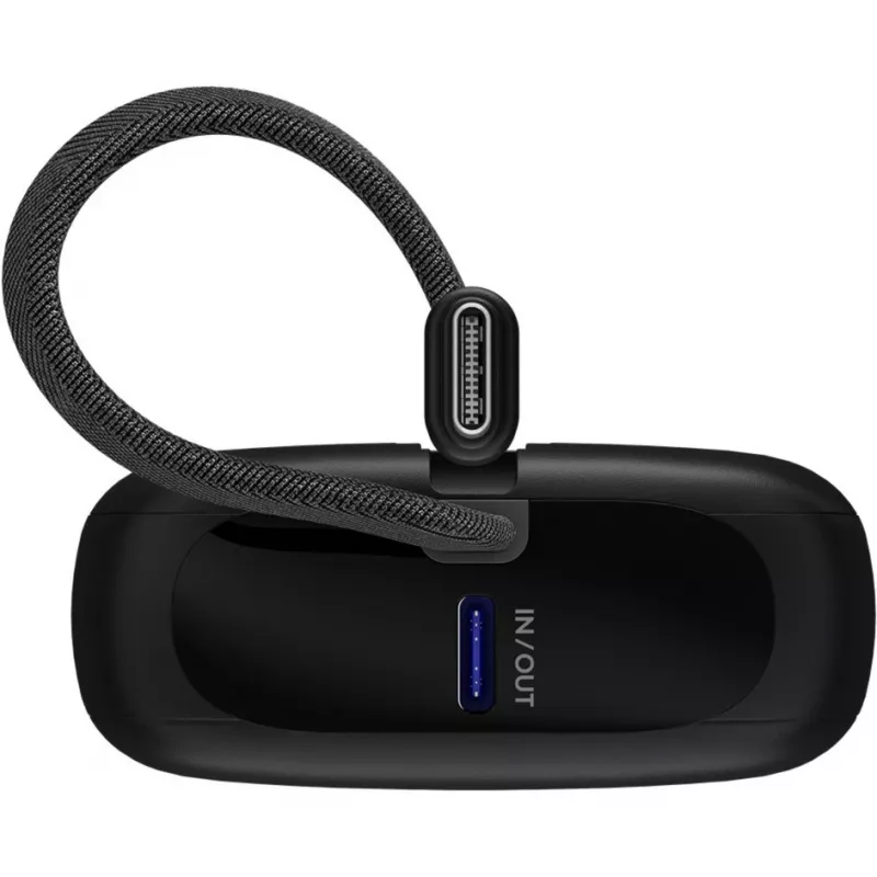 Nešiojamas powerbankas Goobay 10 000 mAh su integruotu USB-C laidu – 20W kompaktiškas kelioninis (76251)