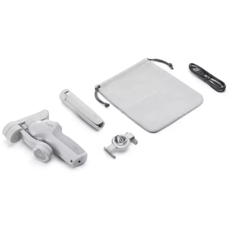DJI OM SE gimbal pilkas Bluetooth su laikikliu telefonui ir krepšiu, maks. apkrova 290 g