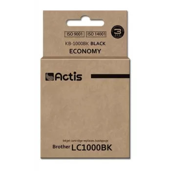 Actis KB-1000BK kasetė (pakeitimas Brother LC1000BK/LC970BK; standartinė; 36 ml; juoda)