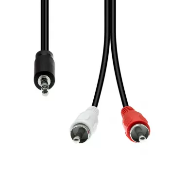 Audio kabelis ProXtend M32XRCA-005 — 3 kontaktų į 2×RCA, 5 m
