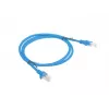 LANBERG tinklo kabelis RJ45 Cat6 1 m mėlynas, U/UTP, CCA suvyta, AWG24, PCU6-20CC-0100-B