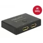 DeLOCK DisplayPort jungiklis, 4K, juodas