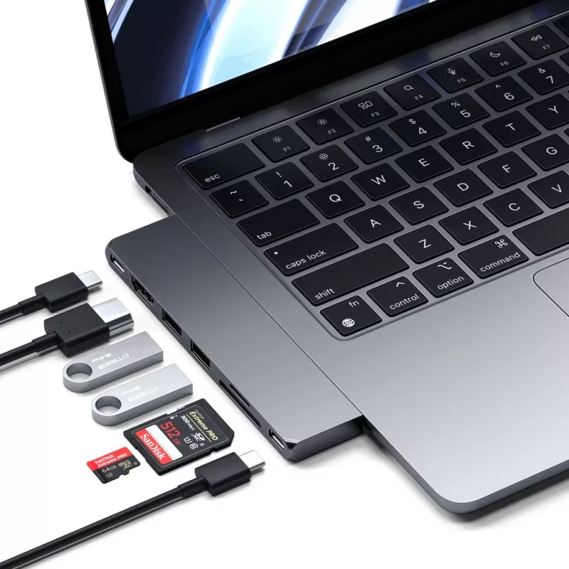 Satechi Type-C Pro Hub Slim – Kosminė pilka