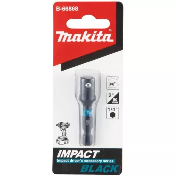 Makita Impact Black - Buchsen-Adapter - 3/8 - square - Sechs-Punkt - 1/4 - Inbus - Länge: 50 mm