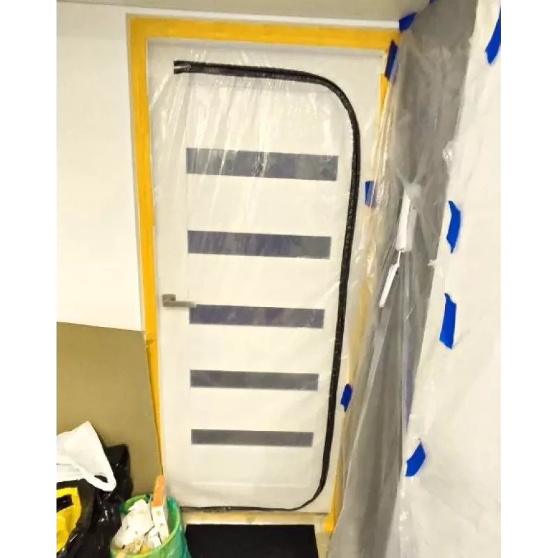 Dulkių barjeras durims, renovacijos dulkių uždanga 220x110 cm