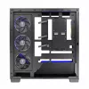 PC korpusas MODECOM Volcano Stellar 5F ATX Midi bokštas, grūdintas stiklas, 5 iš anksto sumontuoti ventiliatoriai, USB‑C, palaiko microATX/ATX, maks. GPU 420 mm, CPU aušintuvo aukštis 175 mm