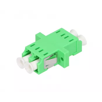 Extralink šviesolaidinis adapteris LC/APC vienmodis dupleksas, žalias