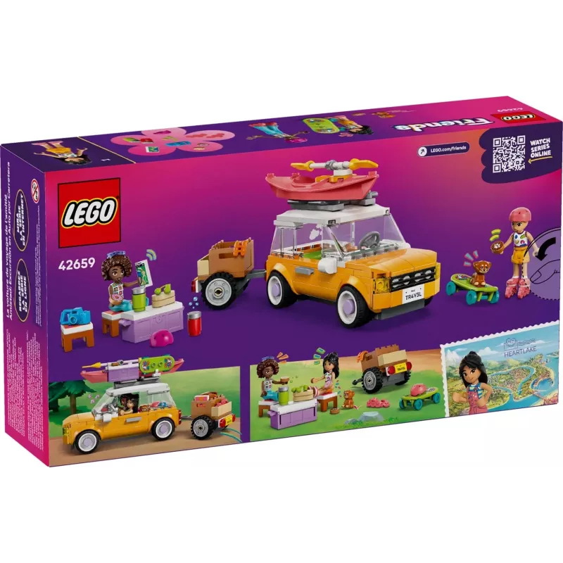 LEGO Friends statybinis žaislas 42659 Nuotykių kelionė su draugais, 220 dalių, 2 minifigūrėlės, nuo 6 metų