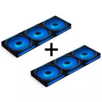 LIAN LI UNI FAN SL-INF 120 ARGB Reverse Blade PWM 6 komplektas Juoda
