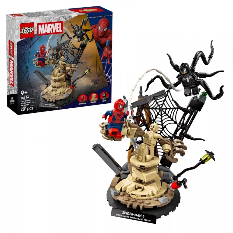 LEGO MARVEL 76334 Epinė kova: Žmogus-voras prieš Smėlio žmogų