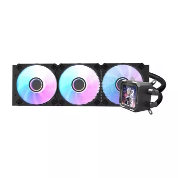 Darkflash DV360S vandens aušintuvas CPU 360mm radiatorius, RGB apšvietimas, juodas