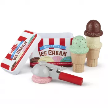 Melissa & Doug Scoop & Stack Ice Cream Set – Vaidmenų žaidimų rinkinys