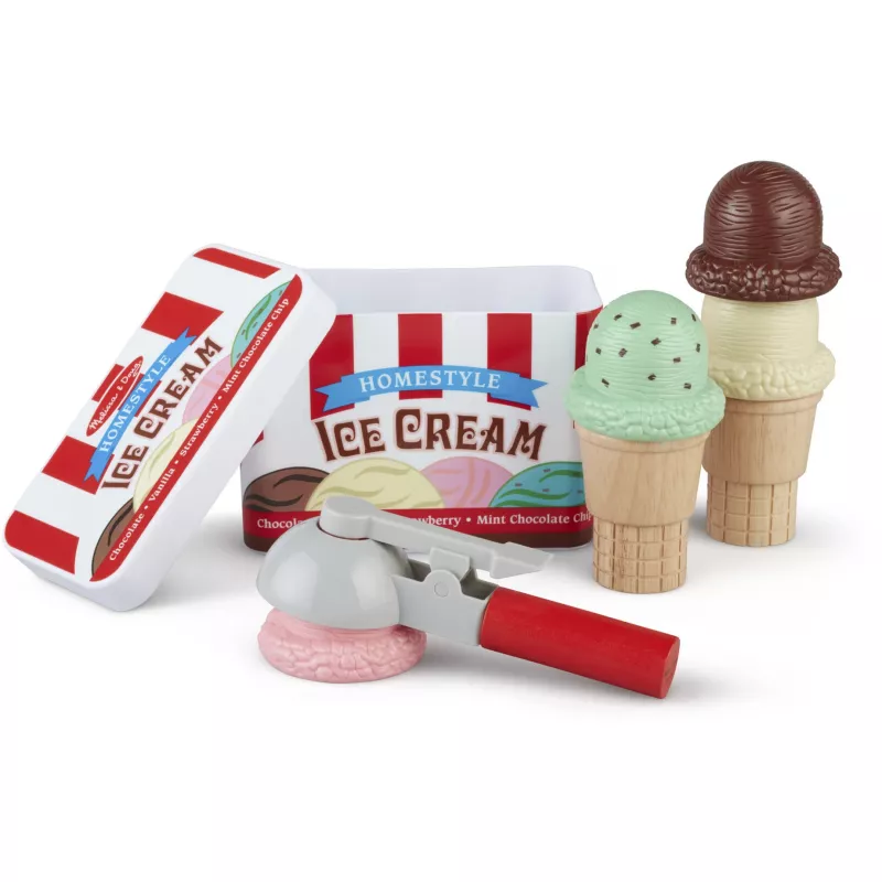 Melissa & Doug Scoop & Stack Ice Cream Set – Vaidmenų žaidimų rinkinys