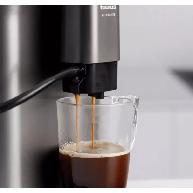 Visiškai automatinis espreso aparatas Taurus Accento Latte su malūnėliu, 1,5 L vandens talpa