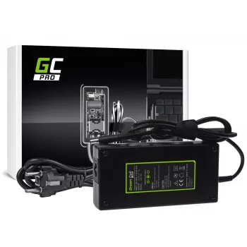 Maitinimo adapteris Green Cell AD111P 150W 19,5V 7,7A universalus nešiojamojo kompiuterio adapteris juodas