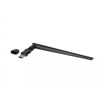 Lanberg NC-0900-WIE USB 2.0 belaidžio tinklo adapteris, Dual Band AX900, 1 išorinė antena