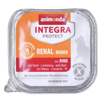Šlapias ėdalas katėms Animonda Integra Protect 100 g – kiauliena, inkstų palaikymui, padėklas