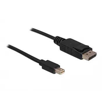 Laidas Mini DP/DP 1.2 DeLOCK 82438 2 m Juodas
