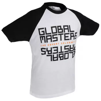 Global Masters T-Shirt GM Text - Baltas (XL)