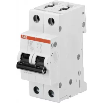 Automatinis jungiklis ABB STOTZ-KONTAKT S202-B6, B charakteristika, 2 poliai, 6A, 2 moduliai (2CDS252001R0065)