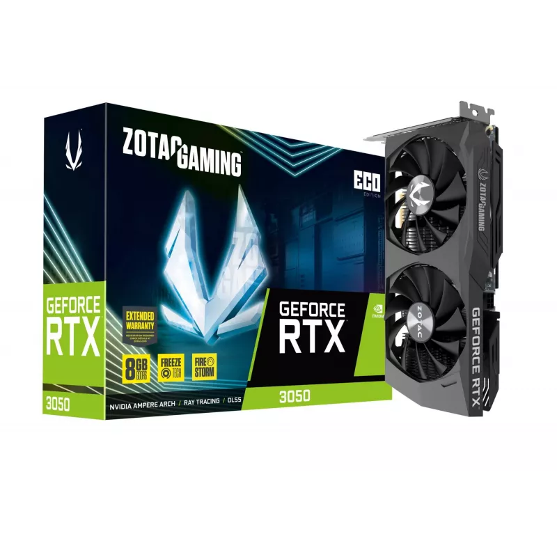 Vaizdo plokštė ZOTAC GAMING GeForce RTX 3050 ECO 8 GB GDDR6