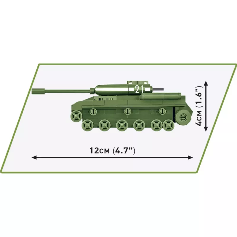 Konstruktorius Cobi IS-2 modelis, Antrojo pasaulinio karo tankas, 130 dalių, rekomenduojamas nuo 6 metų