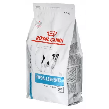 Sausas šunų ėdalas Royal Canin Hypoallergenic Small Breed 3,5 kg – suaugusiems mažiems šunims, baltymai 24%, riebalai 16%